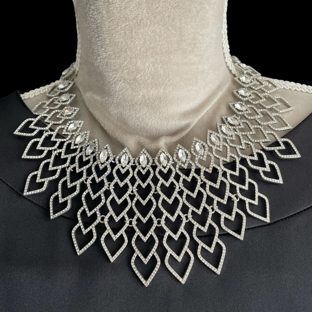 Women's INC International Concepts Pave Heart Statement Necklace